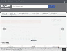 Tablet Screenshot of phywe.de